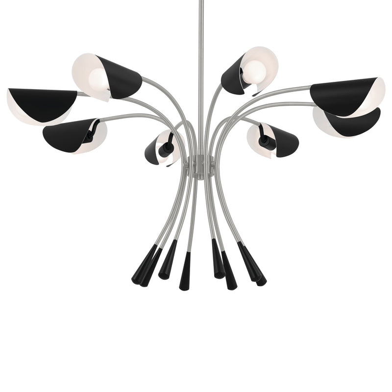 Kichler 52560SN Eight Light Chandelier, Satin Nickel