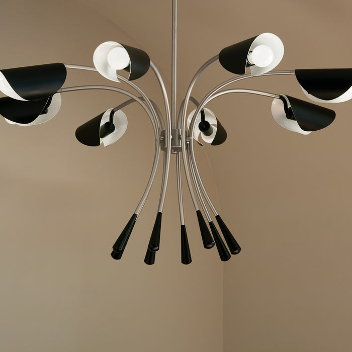 Kichler 52560SN Eight Light Chandelier, Satin Nickel