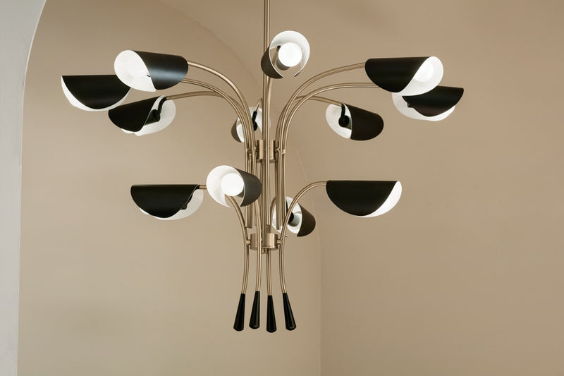 Kichler 52561CPZBK 12 Light Chandelier, Champagne Bronze