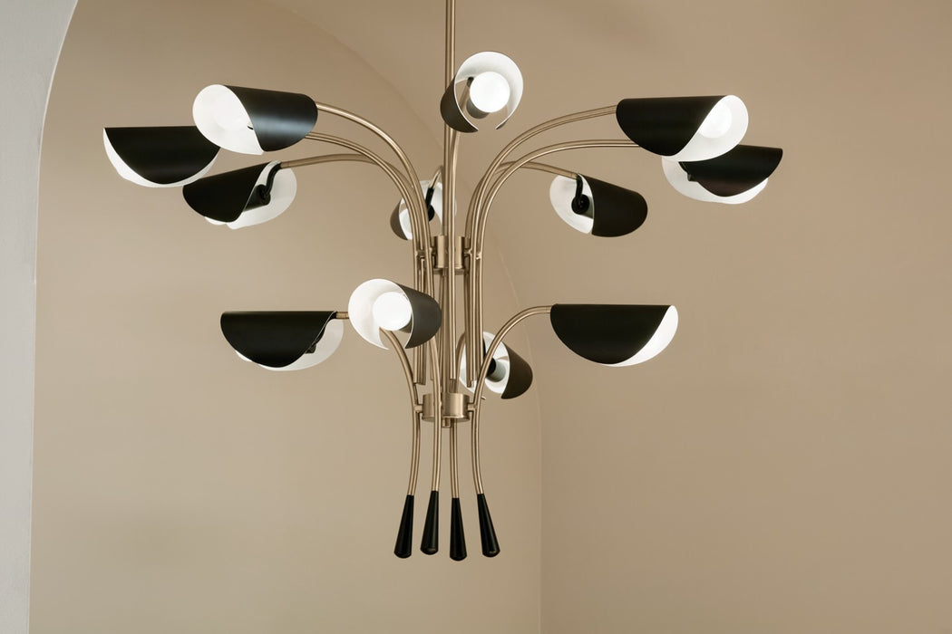 Kichler 52561CPZBK 12 Light Chandelier, Champagne Bronze