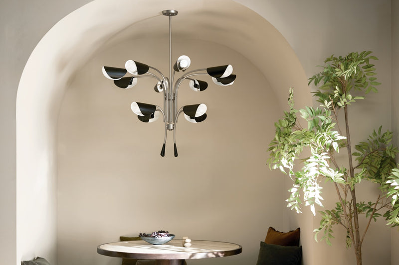 Kichler 52561SN 12 Light Chandelier, Satin Nickel