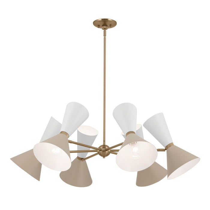 Kichler 52566CPZGRG 12 Light Chandelier, Champagne Bronze
