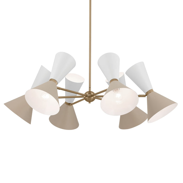 Kichler 52566CPZGRG 12 Light Chandelier, Champagne Bronze