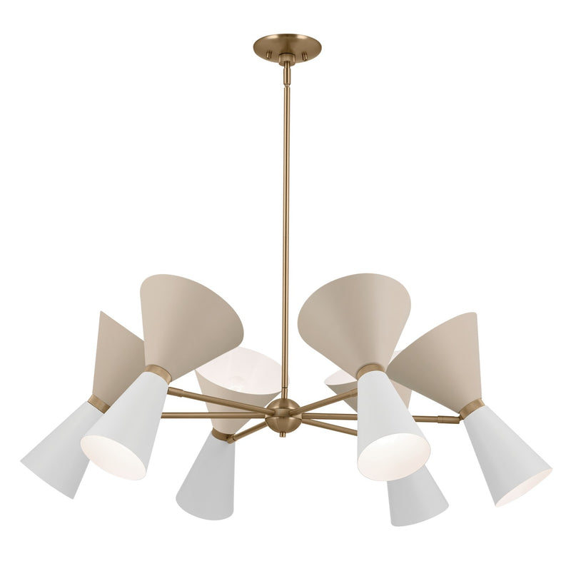 Kichler 52566CPZGRG 12 Light Chandelier, Champagne Bronze
