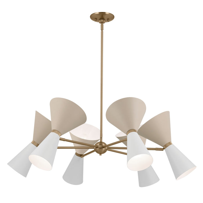 Kichler 52566CPZGRG 12 Light Chandelier, Champagne Bronze