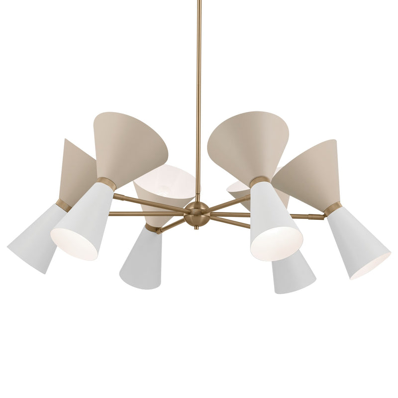 Kichler 52566CPZGRG 12 Light Chandelier, Champagne Bronze