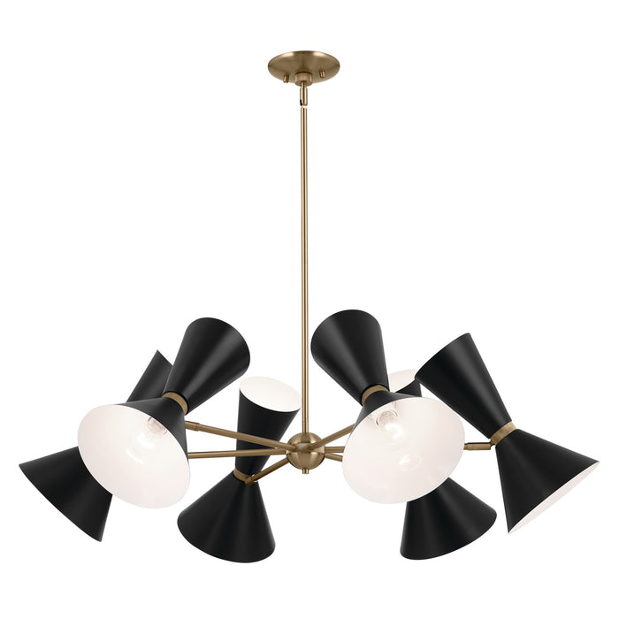 Kichler 52566CPZBK 12 Light Chandelier, Champagne Bronze