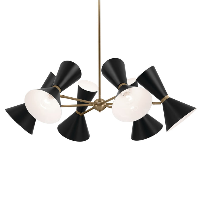 Kichler 52566CPZBK 12 Light Chandelier, Champagne Bronze