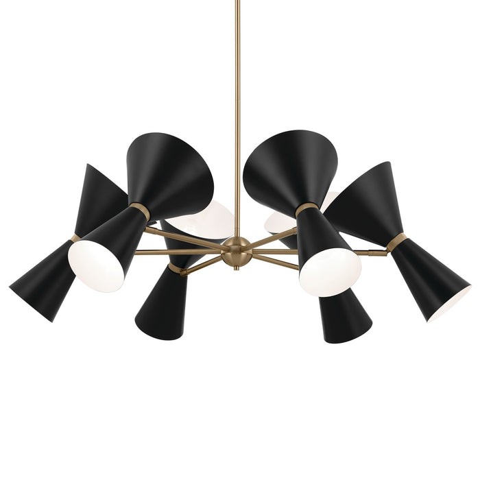 Kichler 52566CPZBK 12 Light Chandelier, Champagne Bronze