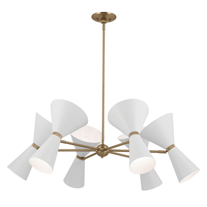 Kichler 52566CPZWH 12 Light Chandelier, Champagne Bronze