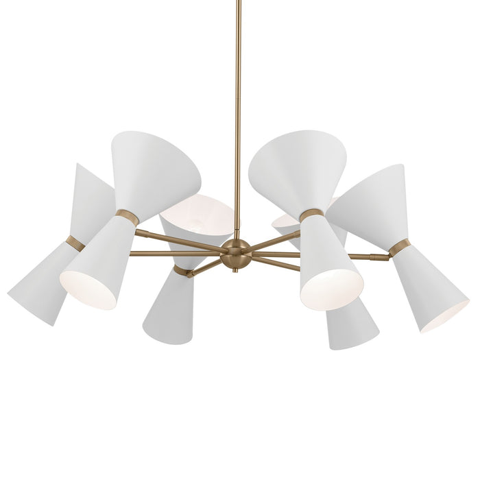 Kichler 52566CPZWH 12 Light Chandelier, Champagne Bronze