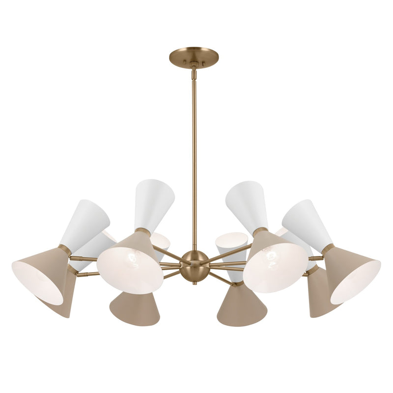 Kichler 52567CPZGRG 16 Light Chandelier, Champagne Bronze