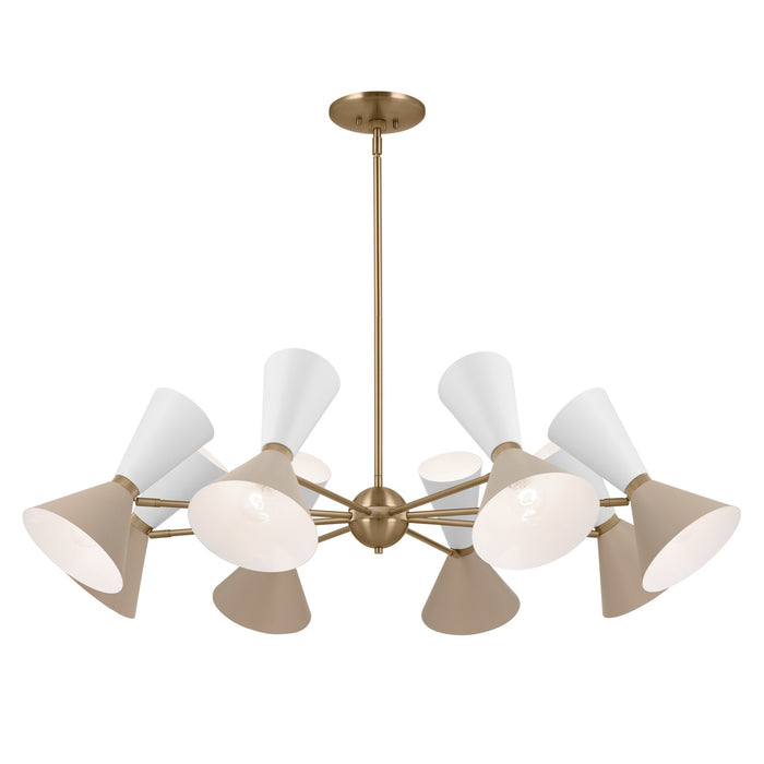 Kichler 52567CPZGRG 16 Light Chandelier, Champagne Bronze