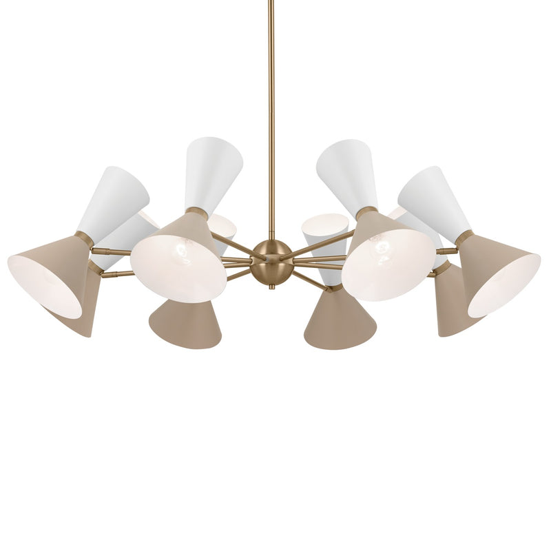 Kichler 52567CPZGRG 16 Light Chandelier, Champagne Bronze