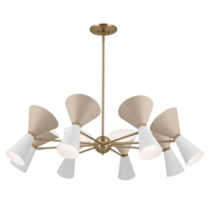Kichler 52567CPZGRG 16 Light Chandelier, Champagne Bronze