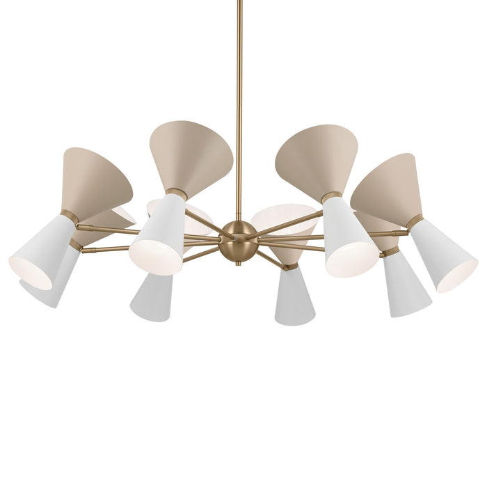 Kichler 52567CPZGRG 16 Light Chandelier, Champagne Bronze