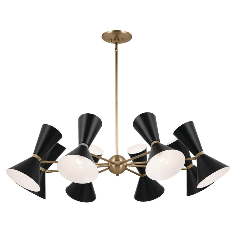 Kichler 52567CPZBK 16 Light Chandelier, Champagne Bronze
