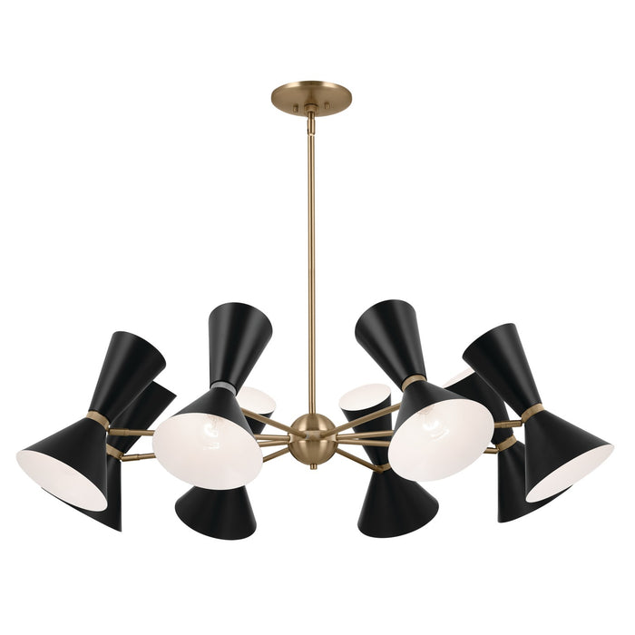 Kichler 52567CPZBK 16 Light Chandelier, Champagne Bronze