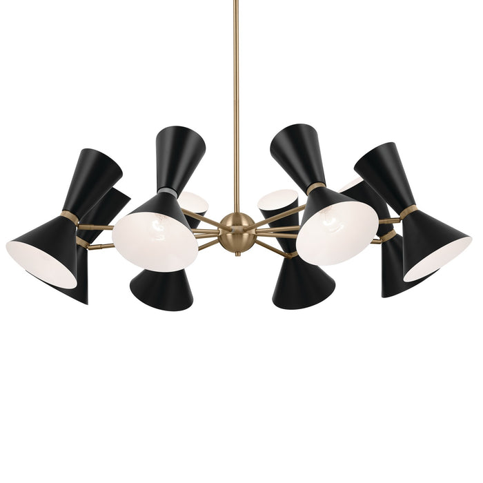 Kichler 52567CPZBK 16 Light Chandelier, Champagne Bronze
