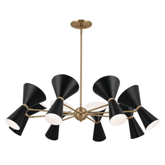 Kichler 52567CPZBK 16 Light Chandelier, Champagne Bronze