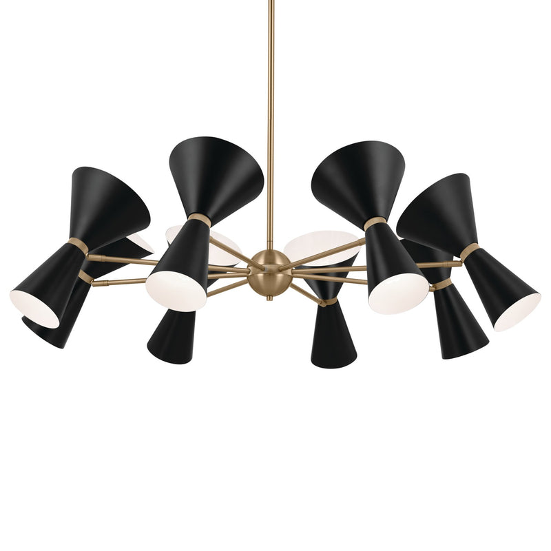 Kichler 52567CPZBK 16 Light Chandelier, Champagne Bronze