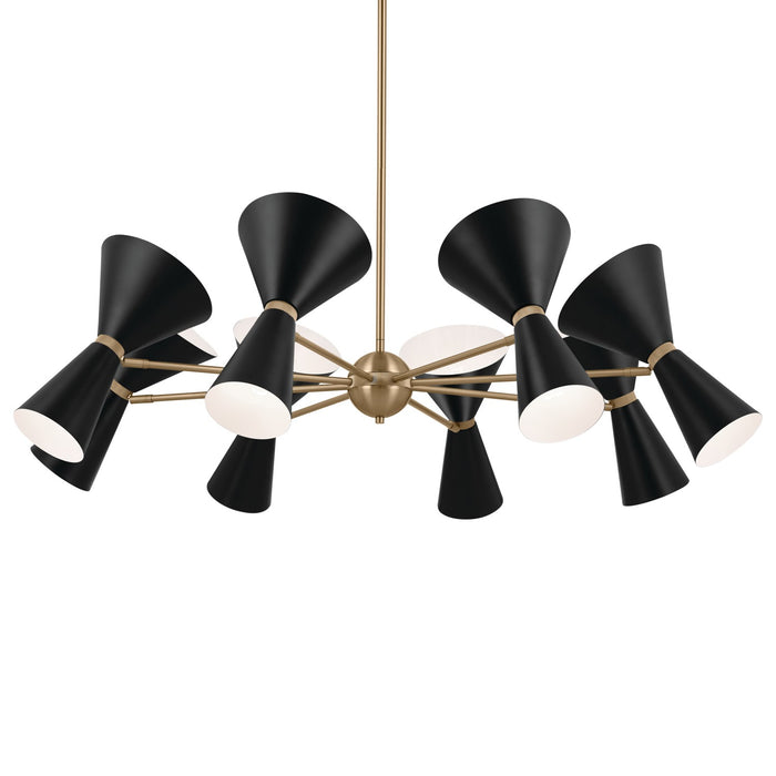 Kichler 52567CPZBK 16 Light Chandelier, Champagne Bronze