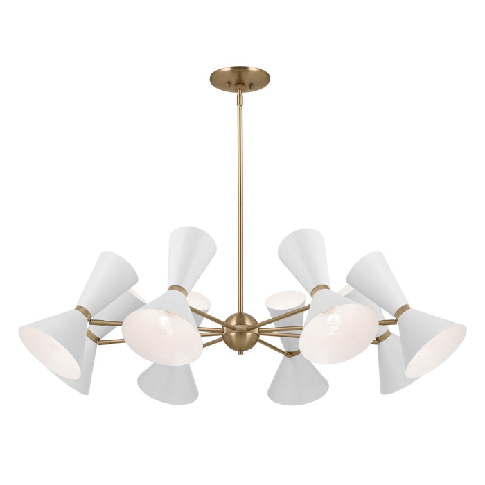 Kichler 52567CPZWH 16 Light Chandelier, Champagne Bronze