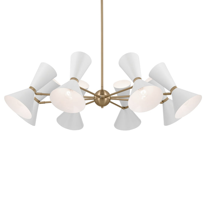 Kichler 52567CPZWH 16 Light Chandelier, Champagne Bronze