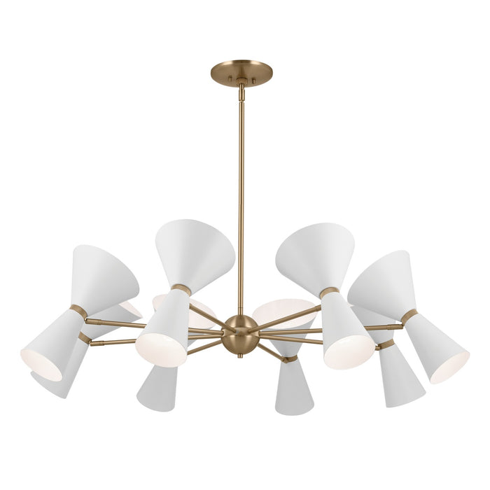 Kichler 52567CPZWH 16 Light Chandelier, Champagne Bronze