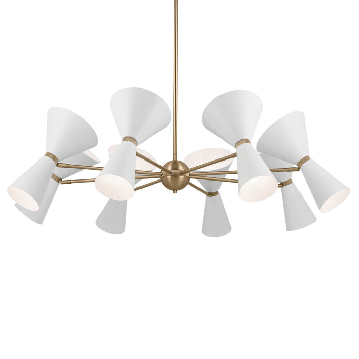 Kichler 52567CPZWH 16 Light Chandelier, Champagne Bronze