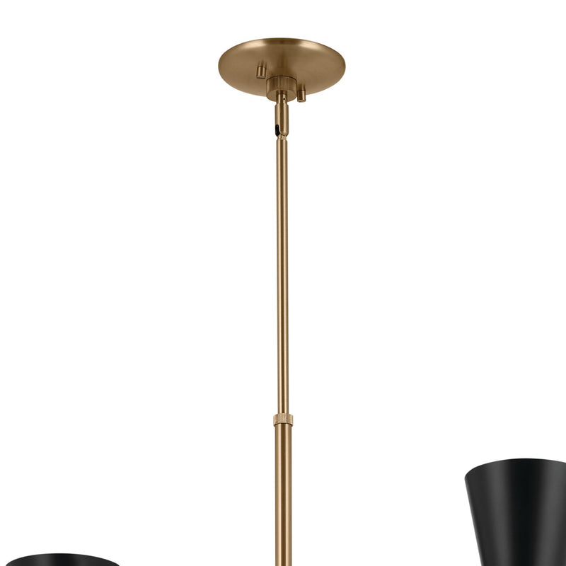 Kichler 52568CPZBK 12 Light Foyer Chandelier, Champagne Bronze