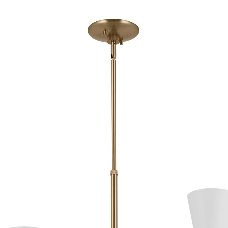 Kichler 52568CPZWH 12 Light Foyer Chandelier, Champagne Bronze