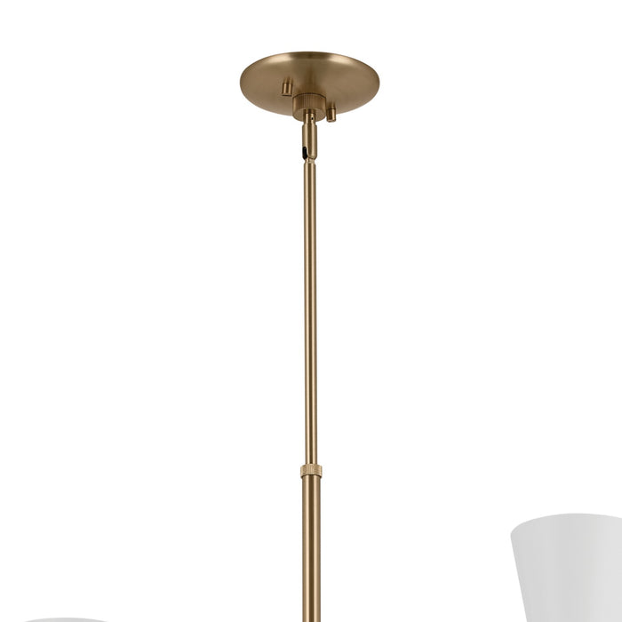 Kichler 52568CPZWH 12 Light Foyer Chandelier, Champagne Bronze