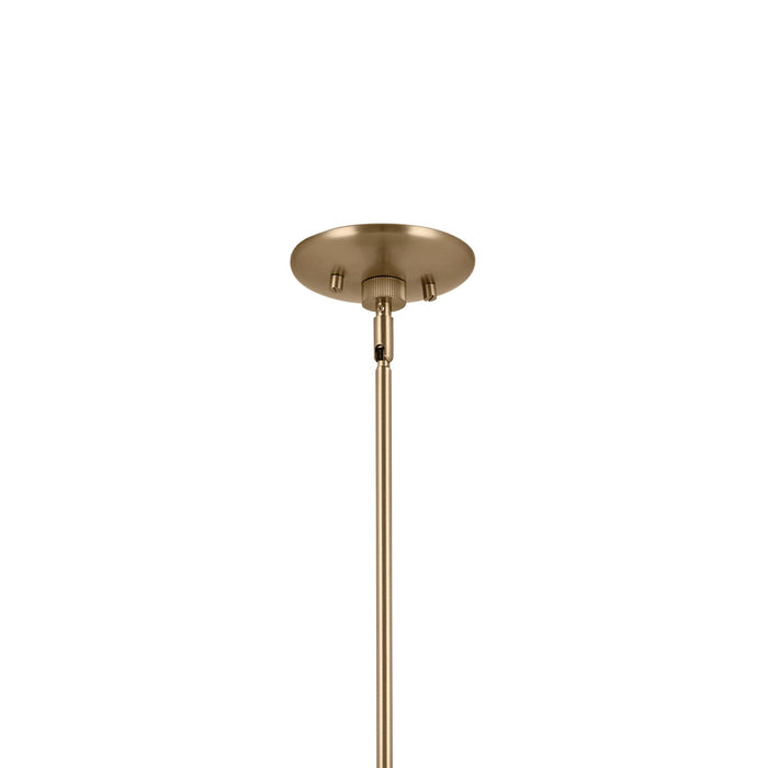 Kichler 52569CPZGRG Four Light Linear Chandelier, Champagne Bronze