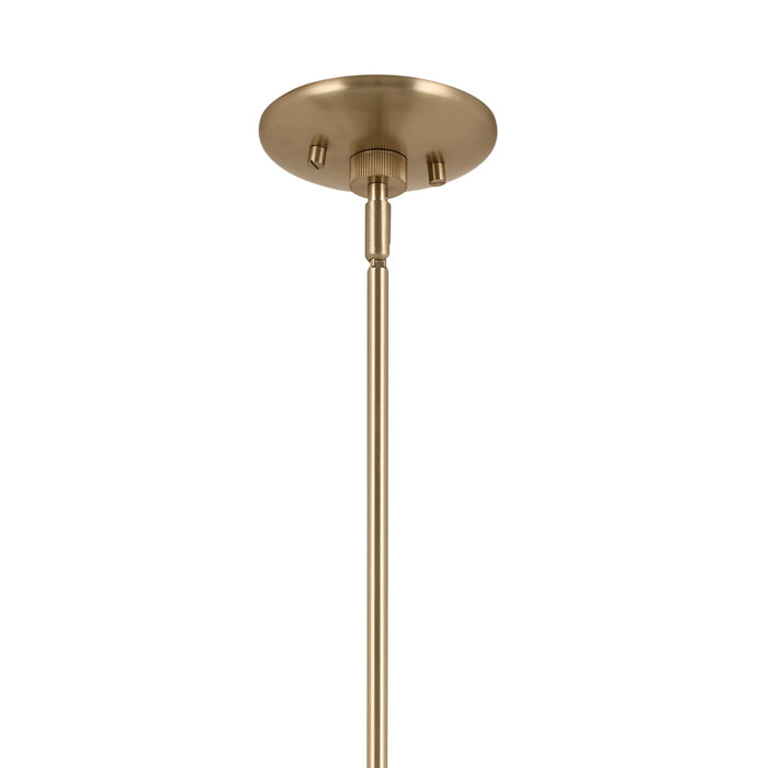 Kichler 52565CPZGRG Six Light Chandelier, Champagne Bronze