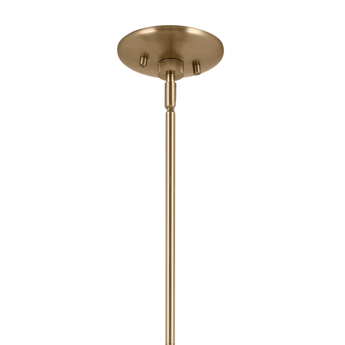 Kichler 52565CPZBK Six Light Chandelier, Champagne Bronze