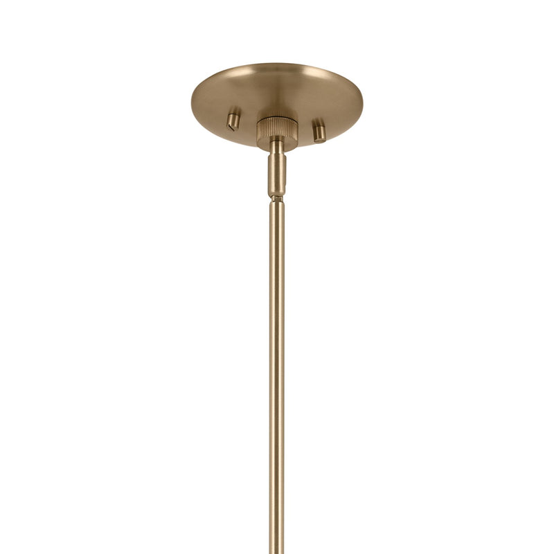 Kichler 52565CPZWH Six Light Chandelier, Champagne Bronze
