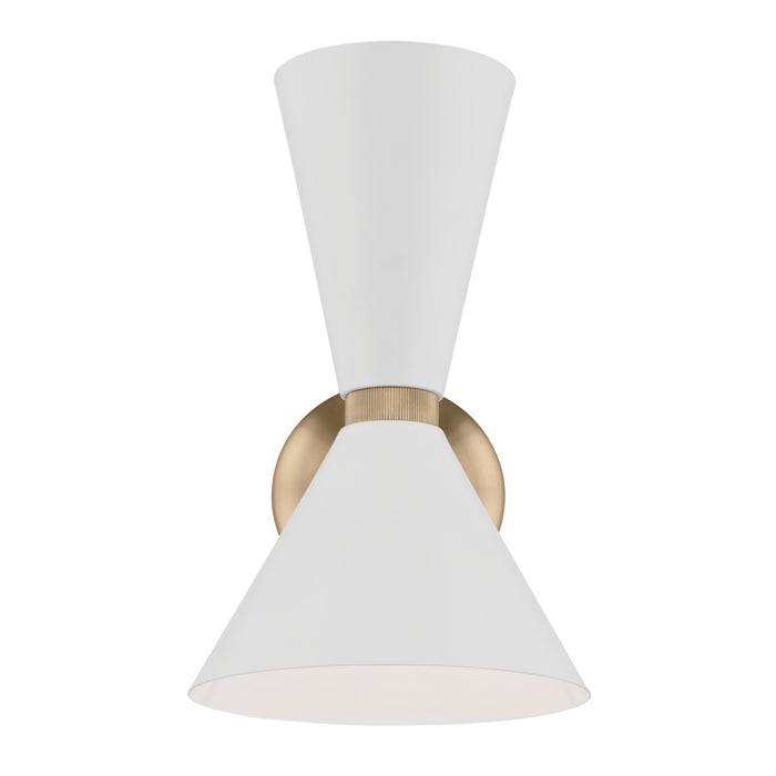 Kichler 52570CPZWH Two Light Wall Sconce, Champagne Bronze