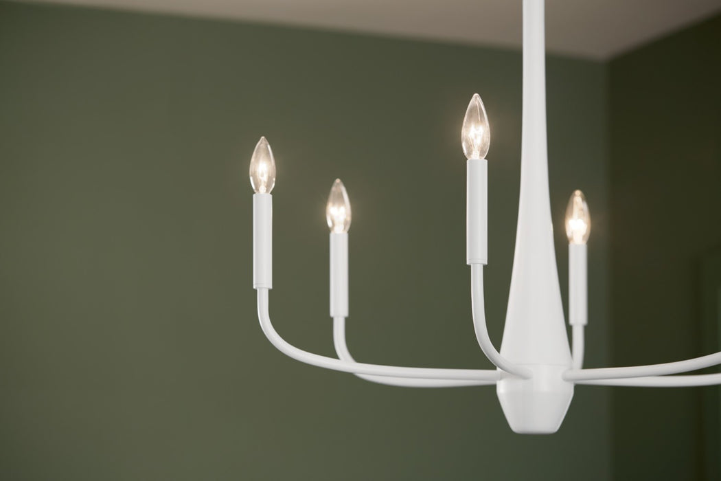 Kichler 52525WH Six Light Chandelier, White