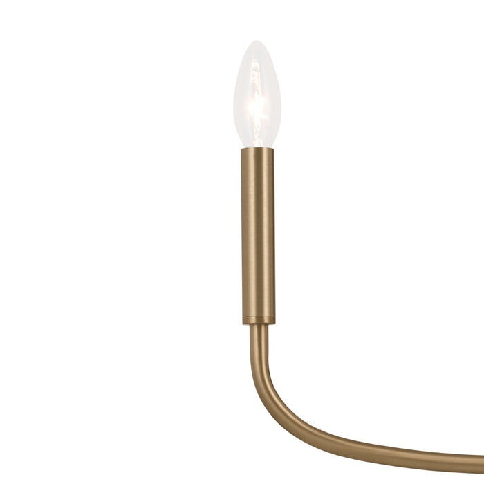 Kichler 52525CPZ Six Light Chandelier, Champagne Bronze