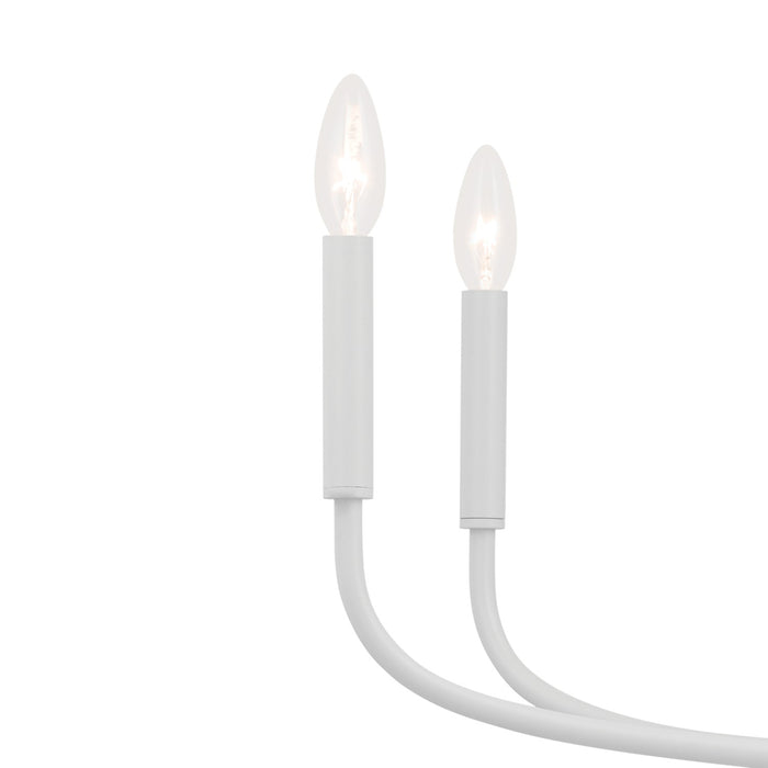 Kichler 52526WH Eight Light Chandelier, White