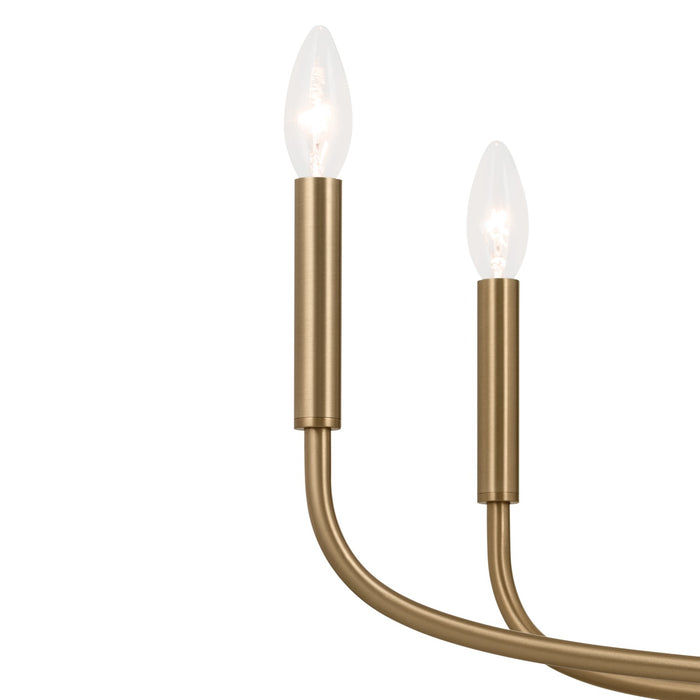 Kichler 52526CPZ Eight Light Chandelier, Champagne Bronze