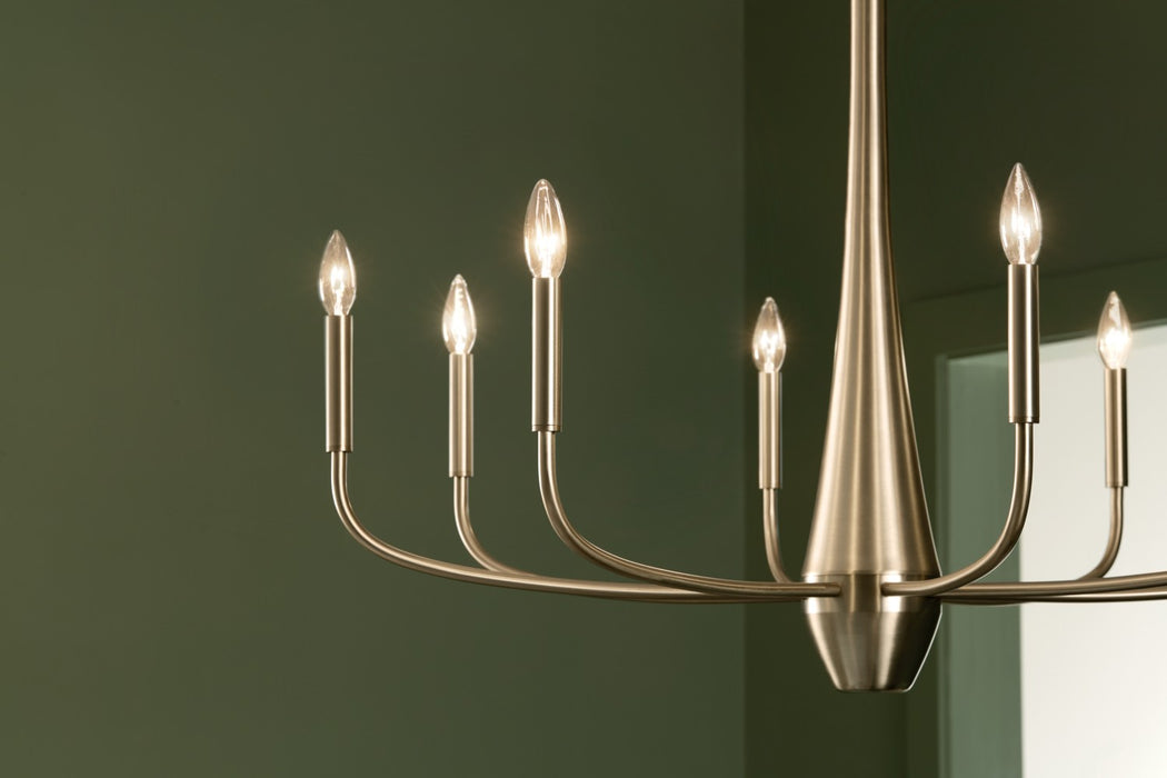 Kichler 52526CPZ Eight Light Chandelier, Champagne Bronze