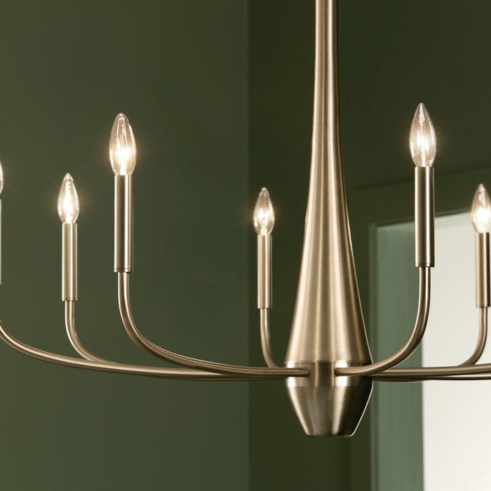 Kichler 52526CPZ Eight Light Chandelier, Champagne Bronze