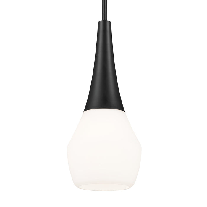 Kichler 52529BK One Light Pendant, Black