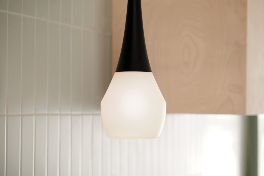 Kichler 52529BK One Light Pendant, Black