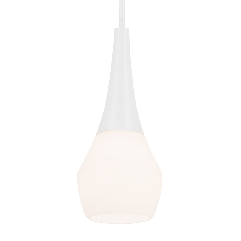 Kichler 52529WH One Light Pendant, White