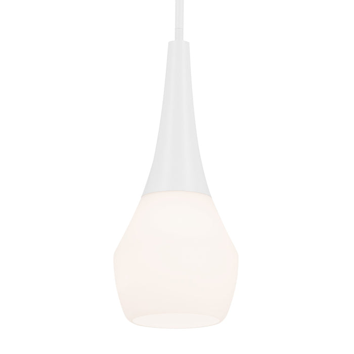 Kichler 52529WH One Light Pendant, White