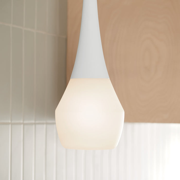 Kichler 52529WH One Light Pendant, White