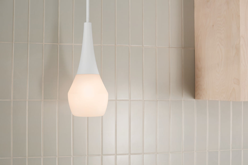 Kichler 52529WH One Light Pendant, White